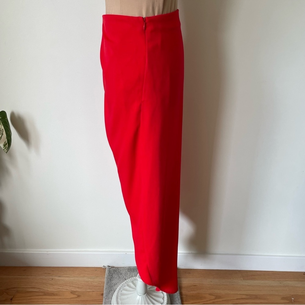 SUPERDOWN Revolve Red Arielle Slit Surplice High Low Maxi Skirt Size XS - Picture 5 of 12